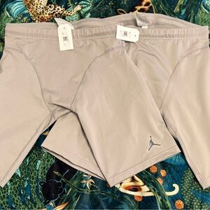 BNWT Men's Gray Compression Jordan Shorts (2 pair)